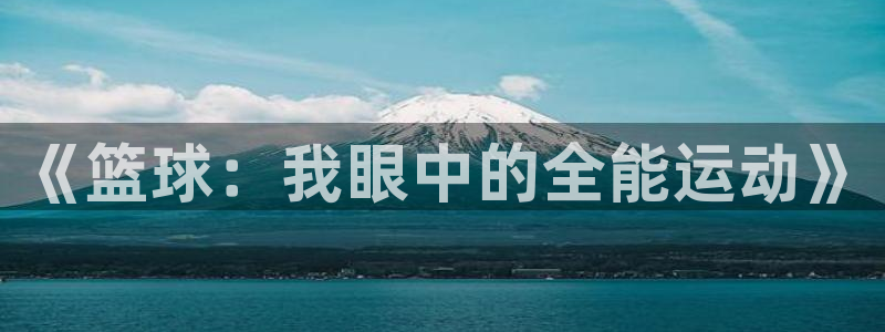 酷玩体育app：《篮球：我眼中的全能运动》